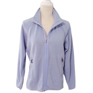 Patagonia Polartec Rare Lavender honeycomb fleece warm full zip jacket